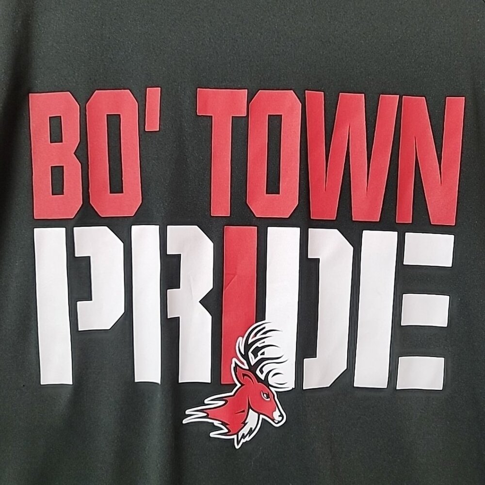 BSN Sports Performance Short Sleeve Black T-Shirt Men's Size M BO' Town Pride